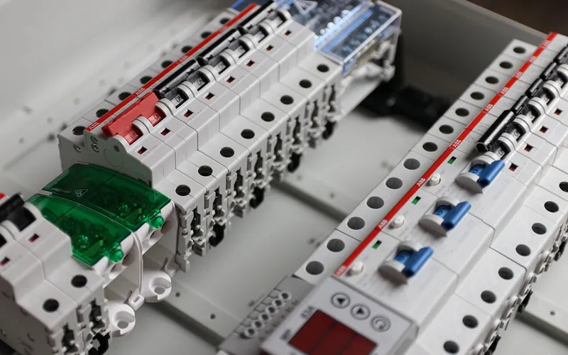 Moderne zekeringskast met automaten